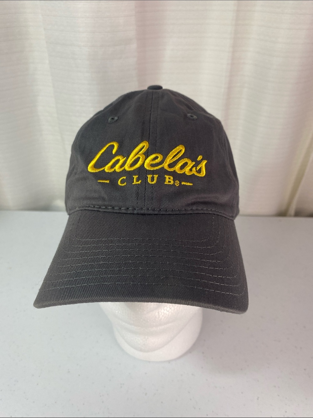 Cabela's Men's Black Cap with Yellow Embroidered Logo